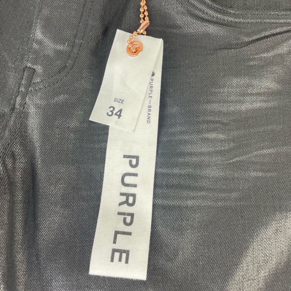 Purple Brand Tar Coated Cargo Pants NWT Sz 34 - Picture 6 of 11